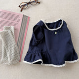 MQTIME  -  Summer New Girls Sleeveless Shirts Baby Girl Thin Cotton Lace Vest Children Loose Casual Tops Infant Blouse Kids Clothes