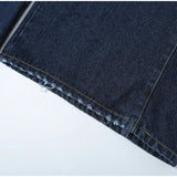 MQTIME  -  Women High Waist Wide Leg Jeans Double‑button Waistband Loose Denim Trousers Fashion Casual Street Daily Fall Outfit