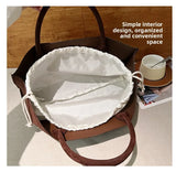 MQTIME  -  Faionable Large Capaci Commuter Suede Tote Bag Dongda Gate New Soft PU Handbag Casual Youth Sle Trendy Tot Bag