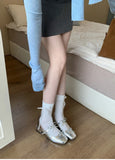 MQTIME  -  New Spring Autumn Women Mary Jane Shoes Fashion Butterfly-knot Shoes Casual Low Heel Dress Street Style Shoes