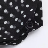  MQTIME  -  Polka Dot Printed Women Shirt Autumn New Bow Tied Blouse Woman Tops Lady Ruffles Long Sleeve Loose Elegant Blouses Top ﻿
