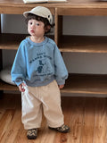  MQTIME  -  Winter New Children Fleece Sweatshirt Cute Boys Girls Long Sleeve Cartoon Tops Baby Warm Sweatshirt Kids Casual Pullover
