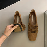 MQTIME  -  Autumn Women Square Toe Women Mary Jane Shoes Fashion Wedge Heel Ladies New Arrival Elegant Ballerinas Shoes Dress Pumps Mujer
