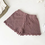 MQTIME  -  Autumn Spring 0-4Yrs Kids Knitting Solid Color Shorts Children Pants Baby Girl Knitting Short Skirt