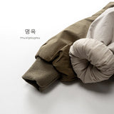  MQTIME  -  Winter New Children Plus Velvet Thick Sweatshirt Boys Girls Cotton Padded Jacket Kids Casual Sweatshirt Baby Fleece Tops