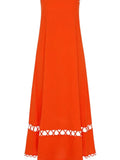MQTIME  -  Sexy Off Shoulder Sleeveless Party Dress Summer Fashion Solid Color Hollow Vacation Dress Women High Waist Summer A-line Dresses