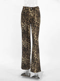 MQTIME  -  Summer Winter 2024 Women Leopard Trousers Streetwear High Waist Straight Pants For Women