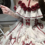 MQTIME  -  Handmade Girls Birthday Lolita Dress Trailing Princess Adult Party Dress Women Wedding High Quality Dress Photography Clothes