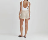 MQTIME  -  New Solid Color Hollow Lace Up Casual Loose Knitted Cardigan Women's Set Shorts