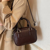 MQTIME  -  Retro Fashion Simple Japanese Style Large Capacity PU Storage Bag Crossbody Bags Shoulder Bag Tote Bags Women's Bag