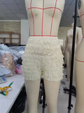 MQTIME  -  Womens Kawaii Lace Ruffle Bloomers Shorts Layered Pettipants Victorian Pumpkin Pants Panties Booty Shorts Lolita Safety Bottoms
