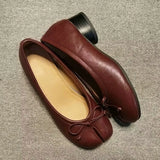 MQTIME  -  Spring Autumn Vintage Split Toe Tabi Women Ballet Flats Fashion Soft Walking Loafers Casual Gilrs Lazy Chic Shoes