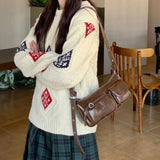 MQTIME  -  Autumn Japanese PU Crossbody Bag Shoulder Bags Multiple Pockets Commuter Storage Bag Women's Bags Messenger Bag