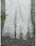 MQTIME  -  summer new Dress Women Lace Floral Mid Length Dresses Casual Slim Bodycon V Neck Short Sleeve Party Hollow Out A Line Vestidos