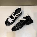 MQTIME  -  New Womens Mary Jane Shoes Exquisite French Casual Shoes for Woman Fashion Genuine Leather Sneakers Designer Shoes Zapatos Mujer