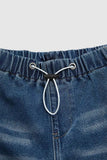 MQTIME  -  Women Jeans Wide Leg Pants Straight Trousers Stretchy Loose Fit Mid Waist High Street Jeans Vintage Style Fashion
