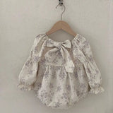 MQTIME  -  New Spring European American Style Sister Dress 1-4Yrs Girl Party Dress Long Sleeved Cotton Print Kids Princess Dresses