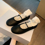 MQTIME  -  Retro Comfort Mary Jane Flat Shoes Autumn Slip On Ballet Women Shoes Fashion Shallow Ladies Casual Soft Sole Ballerina Shoe