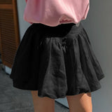 MQTIME  -  Fashion Bubble Women's Mini Skirt High Waist Casual Streetwear Sweet Coquette Preppy Style Party Skirt Female Skirts
