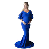  MQTIME  -  Shoulderless Maternity Dresses For Photo Shoot Maternity Photography Props Pregnancy Dresses For Pregnant Women Clothes Vestidos