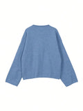  MQTIME  -  Autumn/Winter New Casual Versatile Solid Color Gentle Knitted Sweater Jacket for Women