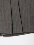  MQTIME  -  Grey Mini Skirt Shorts Woman Fashion With Belt Skort For Women High Waist Short Skirts Woman Summer Casual Shorts