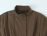  MQTIME  -  Chic Fashion Simple Style Check Shirts for Women 2026 New Long Sleeve Bow Women's Casual Loose Shirt And Blouse Woman Tops