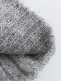 MQTIME  -  Casual O-neck Knitted Cardigan Women Slim Buttons Short Coat Female 2025 Autumn Winter Elastic Waist Solid Lady Soft Sweater