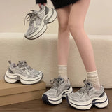MQTIME  -  Spring Autumn New Mesh Casual Women's Sneakers Thick Soled Casual Loafers Lightweight Breathable Women Shoes Zapatos Para Mujer