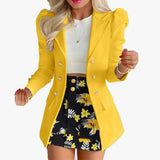 MQTIME  -  New Autumn/winter Temperament Commuter Fashion Casual Printed Long-sleeved Suit