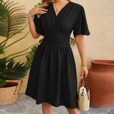 MQTIME  -  Elegant Floral Print Sleeveless Maxi Dress Women Summer Boho V-Neck Casual A-line Dress with Pockets and Belt