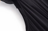 MQTIME  -  Summer New Arrivals Women's Retro Casual French Ruffle Sleeveless V-Neck Cake Skirt Fashion Mini Dress