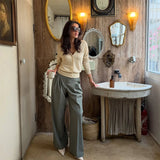 MQTIME  -  Casual Solid Knitted Short Coats Women Round Collar Single Breasted Slim Fit Beige Cardigans Lady Daily Street Outwear New