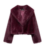 MQTIME  -  Autumn Winter New Women's Fox Fur Black Coat Fur Jacket Babes