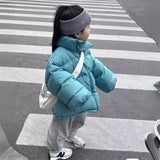  MQTIME  -  Kids Fashion Coats 2-10Y Boys Girls Winter Stand-collar Jackets Toddler Casual Outerwear Children Autumn Fashion Warm Clothes