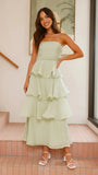 MQTIME  -  Summer New Sexy Strapless Women Cake Dress Simple Solid Color Female Banquet Party Dresses