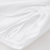 MQTIME  -  Ruched Shirring Mini Dresses Women Summer V Neck Sleeveless Backless Sexy Slim Robes Chic Lady Elegant Evening Party Short Dress