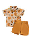 MQTIME  -  Adorable Infant Girl Halloween Costume Ghost Print Ruffle Sleeve Top with Leggings 2 Piece Set for Autumn Festivities