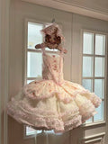 MQTIME  -  Girls Birthday Lolita Tutu Dress Trailing Princess Adult Party Dress Women Wedding High Quality Dress Photography Clothes