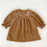  MQTIME  -  Spring Korean Style Girls' Matching Sister Set Long Sleeve Bodysuit with Embroidery Princess Outfit Infant Romper Baby Clothes