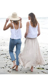 MQTIME  -  100% Linen Tops Button Down Solid Color Crop Tops Femme Boho Camis Holiday Solid Color Tank Tops Holiday Vest