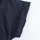 MQTIME  -  Spring Summer New Series Denim Dress Lapel Side Zipper Fashion Wrinkle Waist Slim Elegant Female Vestidos