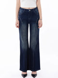MQTIME  -  Jeans For Women, Retro Micro Flared Plus Size Jeans For Women, Slim Fit And Fashionable Women's Pants