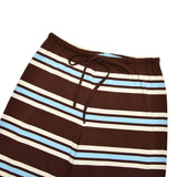  MQTIME  -  Fashion Striped Knitted Two-Piece Set For Women Round Neck Cardigan Top High Waist Straight-Leg Pants Casual Set 2026