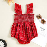 MQTIME  -  Summer Outfits Baby Girl Romper Toddler Clothes Korean Fashion Cute Dot Sleeveless Cotton Bodysuit Newborn Jumpsuits