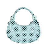 MQTIME  -  Women Polka Dot PU Leather Mini Handbag New Trend Female Top Handle Cute Half Moon Shoulder Purse Lady Crossbody Bags