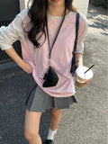 MQTIME  -  Y2K Patchwork Embroidery T-Shirt Women, Vintage Grunge Casual Loose Top, Harajuku Preppy Style