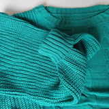 MQTIME  -  Women Sweaters Solid Color 2025 Autumn Winter Soft Warm Tops Loose Female Pullover Lantern Sleeve Knitted Sweater
