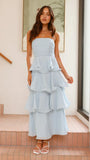 MQTIME  -  Summer New Sexy Strapless Women Cake Dress Simple Solid Color Female Banquet Party Dresses