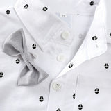 MQTIME  -  4Piece Sets Fall Newborn Boy Clothes Fashion Gentleman Cotton Long Sleeve Bodysuit+Pants+Straps+Hat Baby Luxury Clothing BC1566